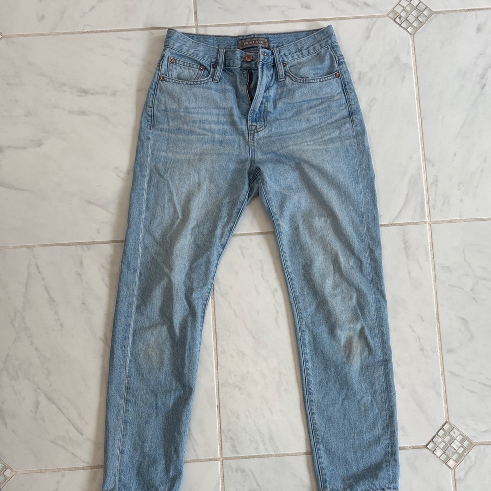 Women's Light Blue Straight Leg Jeans
